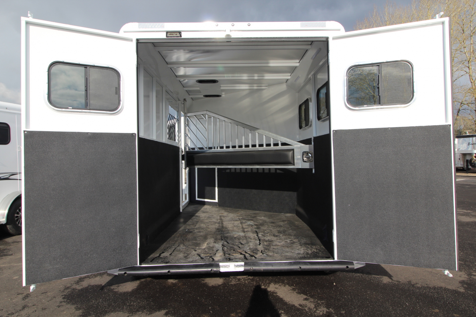 New 2026 Trails West Classic 7x7 Living Quarters Weekender - A/C - Shower & Toilet - Pass Through & Escape Door - Side Tack - 2 Horse Trailer