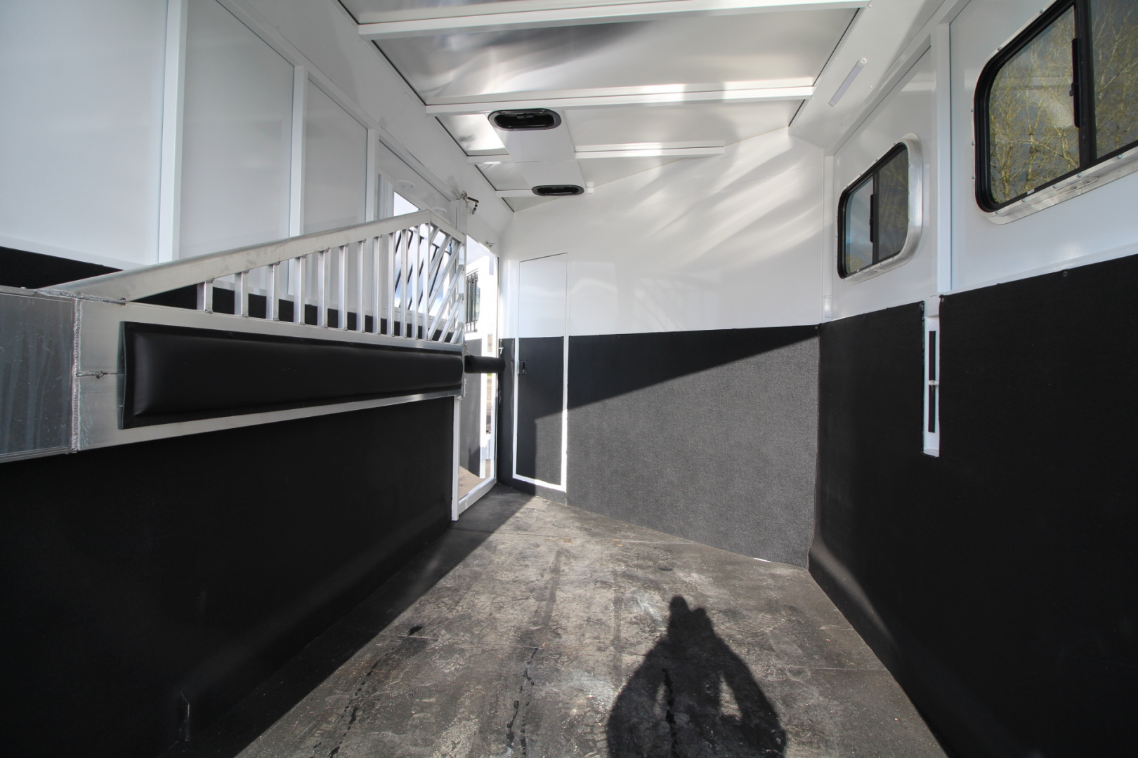 New 2026 Trails West Classic 7x7 Living Quarters Weekender - A/C - Shower & Toilet - Pass Through & Escape Door - Side Tack - 2 Horse Trailer