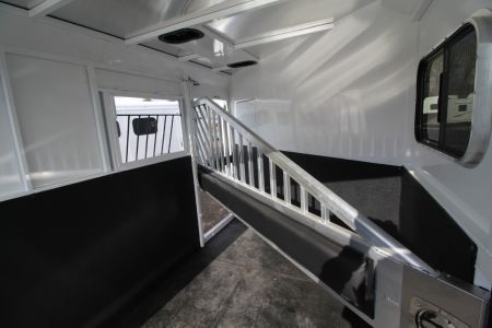 New 2026 Trails West Classic 7x7 Living Quarters Weekender - A/C - Shower & Toilet - Pass Through & Escape Door - Side Tack - 2 Horse Trailer