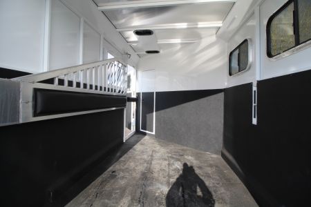 New 2026 Trails West Classic 7x7 Living Quarters Weekender - A/C - Shower & Toilet - Pass Through & Escape Door - Side Tack - 2 Horse Trailer