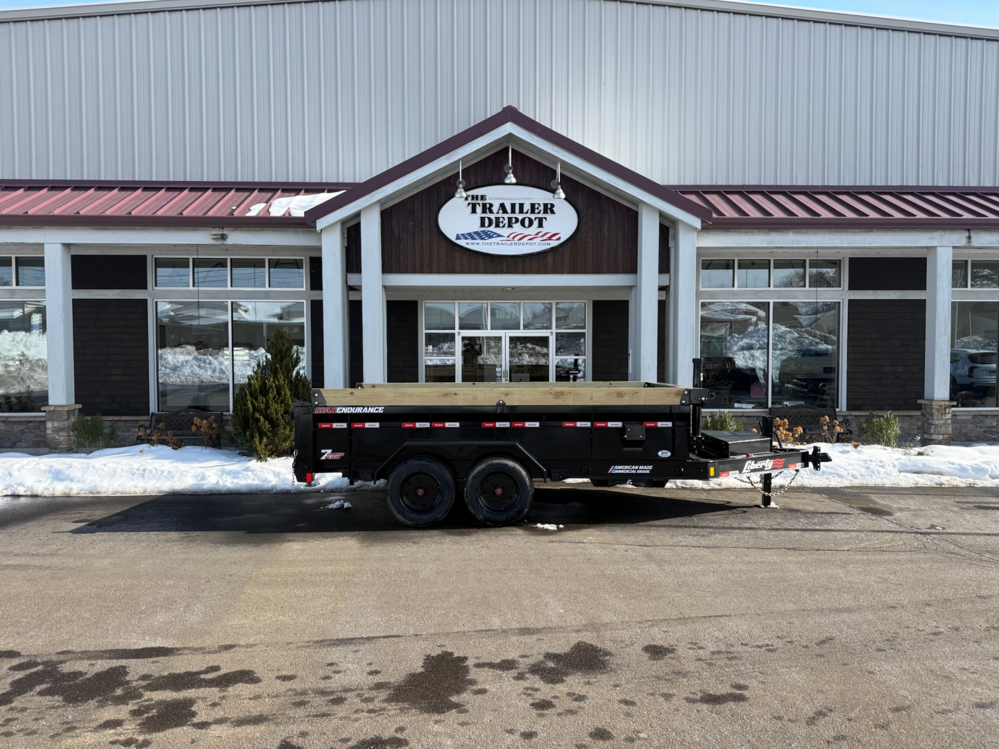 New Liberty 6'11" x 14' Telescopic Dump Trailer 17.5K