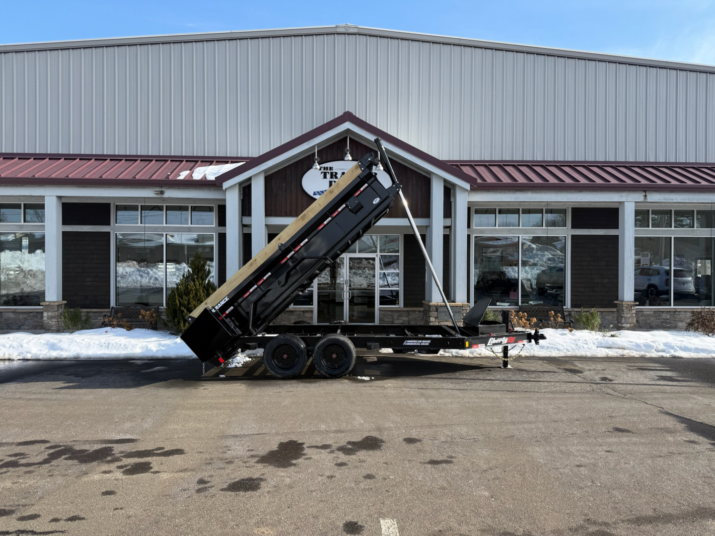 New Liberty 6'11" x 14' Telescopic Dump Trailer 17.5K