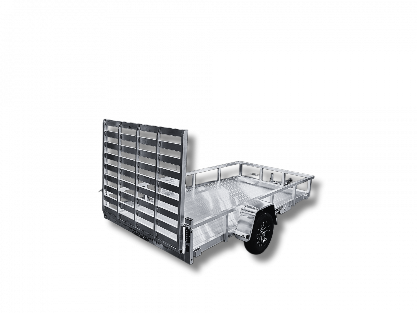 New 2026 Black Rhino LSS714A-5 Landscape Trailer 7'x14' 5k axle