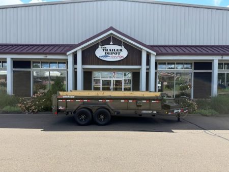 New Liberty 6'11" x 16' Telescopic Dump Trailer 15.4K