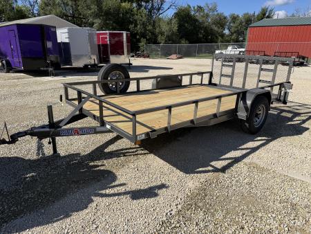 New 2027 Double A 83 x14' Dovetail 5200# Axle Utility Trailer