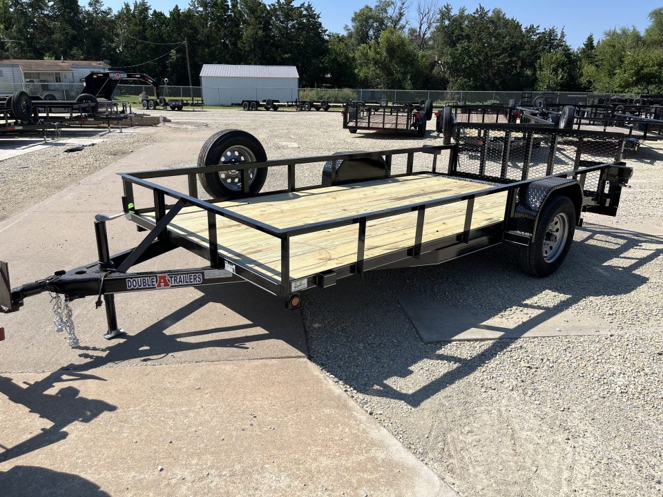 New 2026 Double A 77"x14' Dovetail Utility Trailer