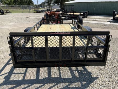 New 2026 Double A 77"x14' Dovetail Utility Trailer