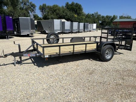New 2026 Double A 77 x14' Dovetail Utility Trailer