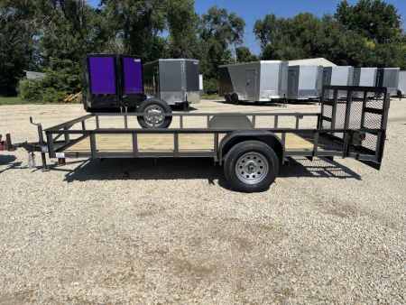 New 2026 Double A 77"x14' Dovetail Utility Trailer