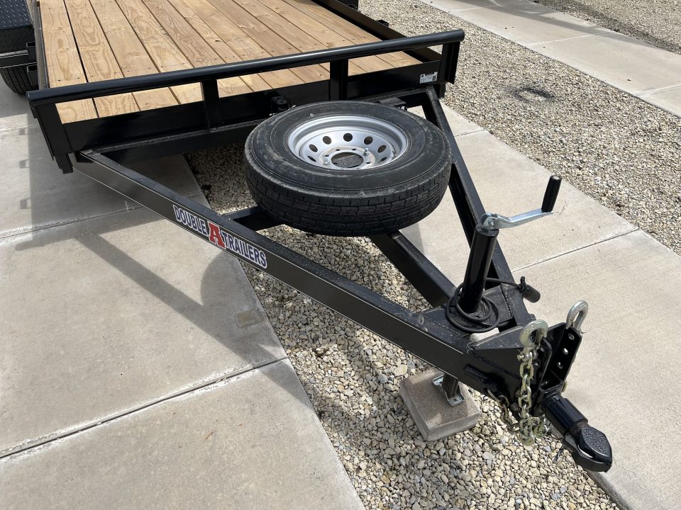 New 2027 Double A 80"x14' Tilt Trailer 7K Axle