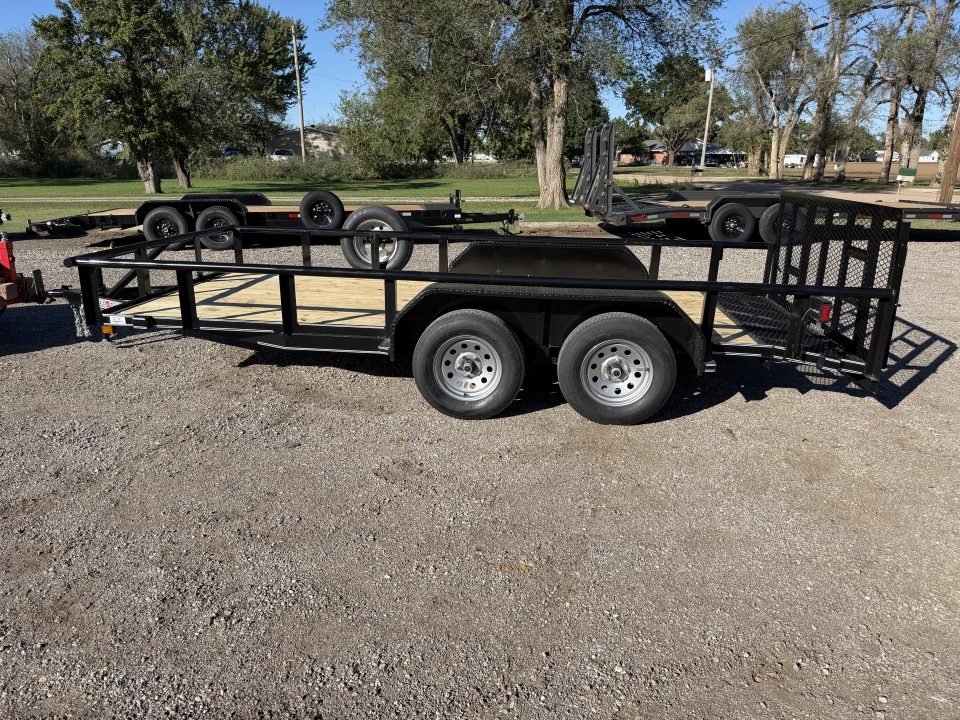 New 2027 Double A 83"x16' Tandem Dovetail Utility Trailer