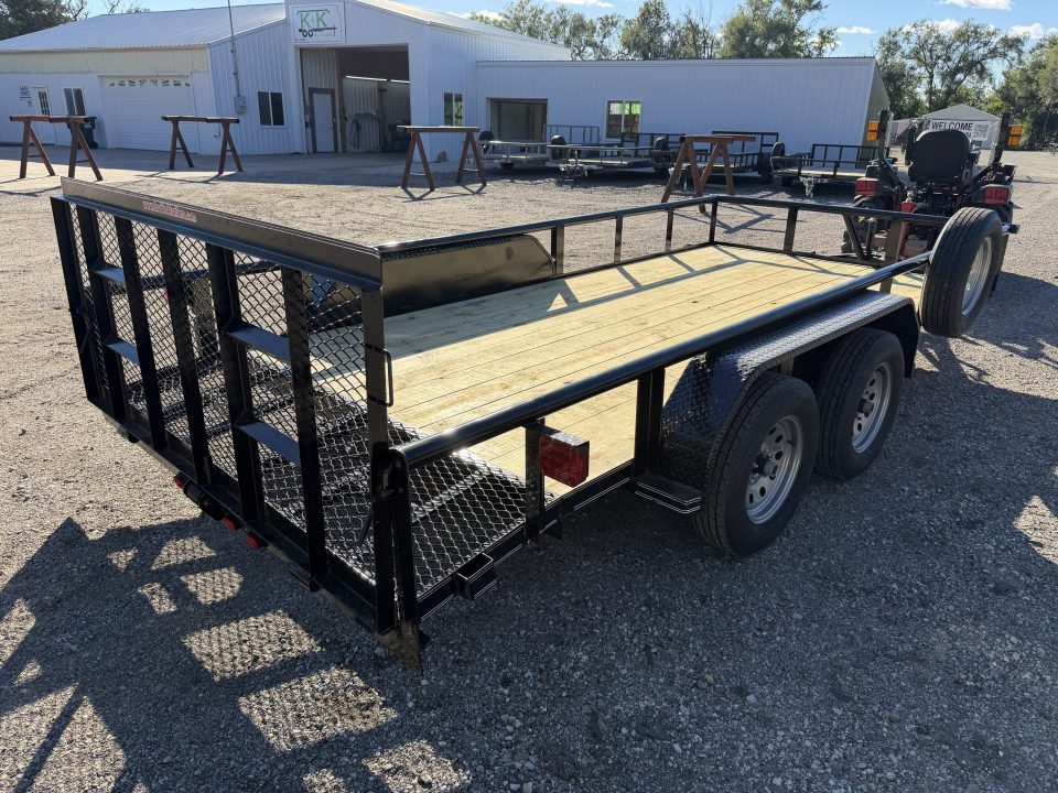 New 2027 Double A 83"x16' Tandem Dovetail Utility Trailer