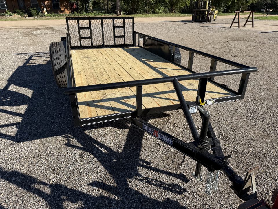New 2027 Double A 83"x16' Tandem Dovetail Utility Trailer