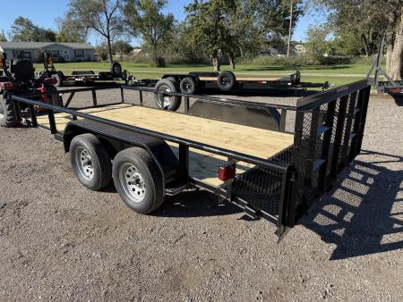 New 2027 Double A 83"x16' Tandem Dovetail Utility Trailer
