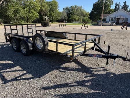 New 2027 Double A 83"x16' Tandem Dovetail Utility Trailer