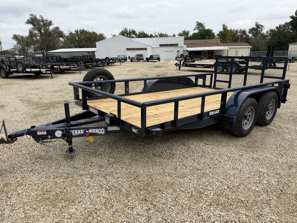 New 2026 77" x 14' Pipe Tandem Dovetail Utility Trailer - Texas Bragg Trailers