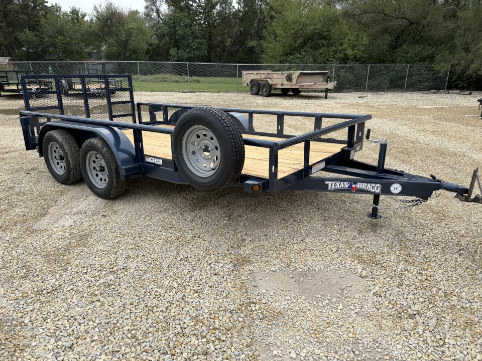 New 2026 77" x 14' Pipe Tandem Dovetail Utility Trailer - Texas Bragg Trailers