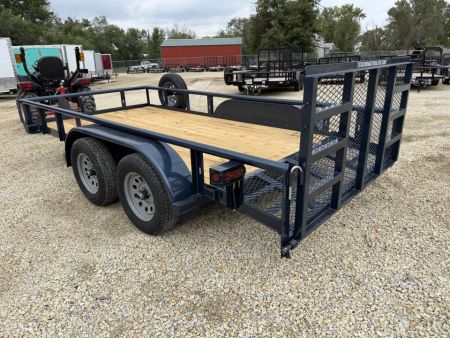 New 2026 77" x 14' Pipe Tandem Dovetail Utility Trailer - Texas Bragg Trailers