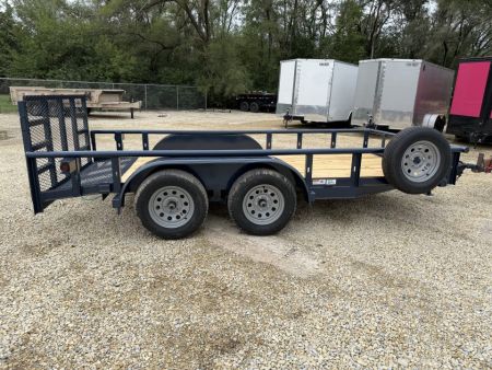 New 2026 77" x 14' Pipe Tandem Dovetail Utility Trailer - Texas Bragg Trailers