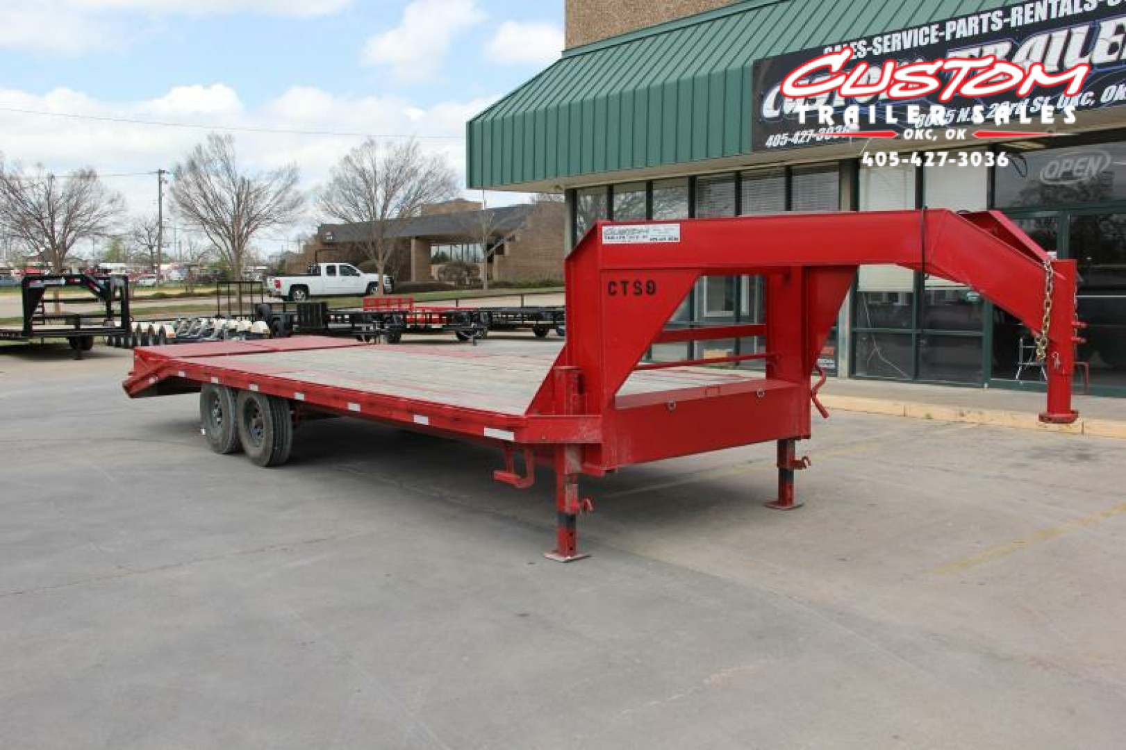 9×25 Equipment Flatbed Trailer