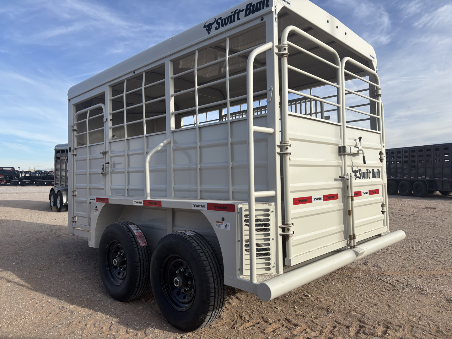 New 2026 Swift Built Trailers 6.5X14 BUMPER PULL 14K STOCK TRAILER Stock / Stock Combo Trailer