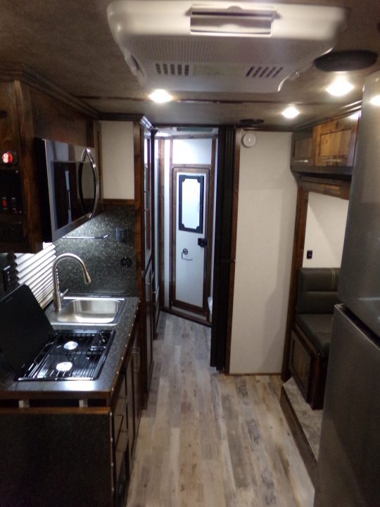 New 2026 Trails West Classic LQ 3H 10x15 Slide Out- Awning- Horse Trailer