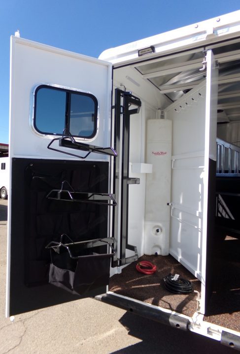 New 2026 Trails West Classic LQ 3H 10x15 Slide Out- Awning- Horse Trailer