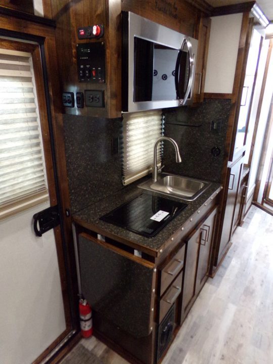 New 2026 Trails West Classic LQ 3H 10x15 Slide Out- Awning- Horse Trailer