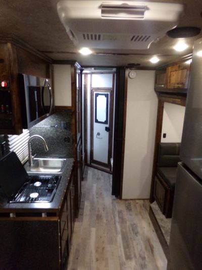 New 2026 Trails West Classic LQ 3H 10x15 Slide Out- Awning- Horse Trailer