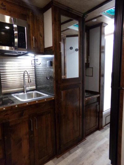 New 2026 Trails West Classic LQ 3H 10x15 Slide Out- Awning- Horse Trailer