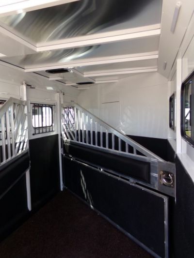 New 2026 Trails West Classic LQ 3H 10x15 Slide Out- Awning- Horse Trailer