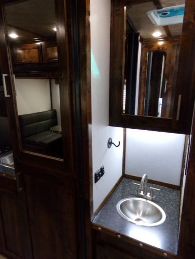New 2026 Trails West Classic LQ 3H 10x15 Slide Out- Awning- Horse Trailer