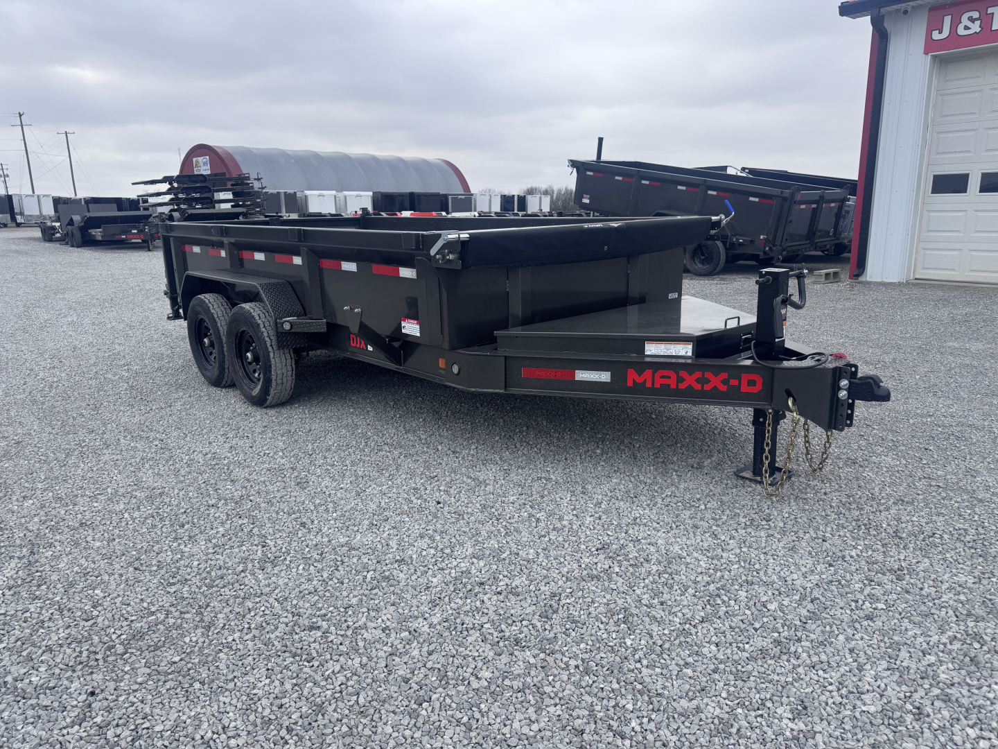 New 2026 MAXX-D DJX 83"x14' 14,000# GVWR Dump Trailer