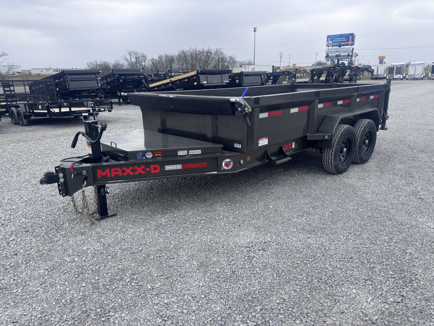 New 2026 MAXX-D DJX 83"x14' 14,000# GVWR Dump Trailer