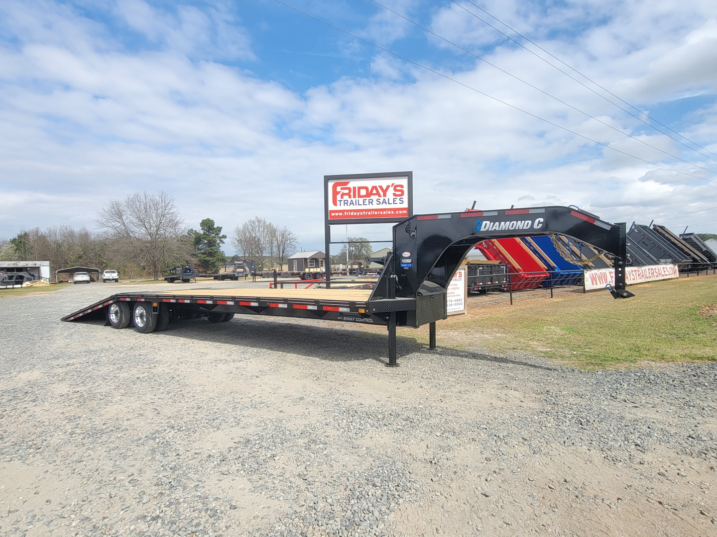 New 2026 Diamond C Trailers FMAX212 35'x102" Hydraulic Dovetail Pacesetter Edition Equipment Trailer
