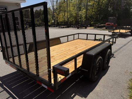 New 2025 Down 2 Earth Trailers 82x14 Tandem Axle 7K Utility Trailer