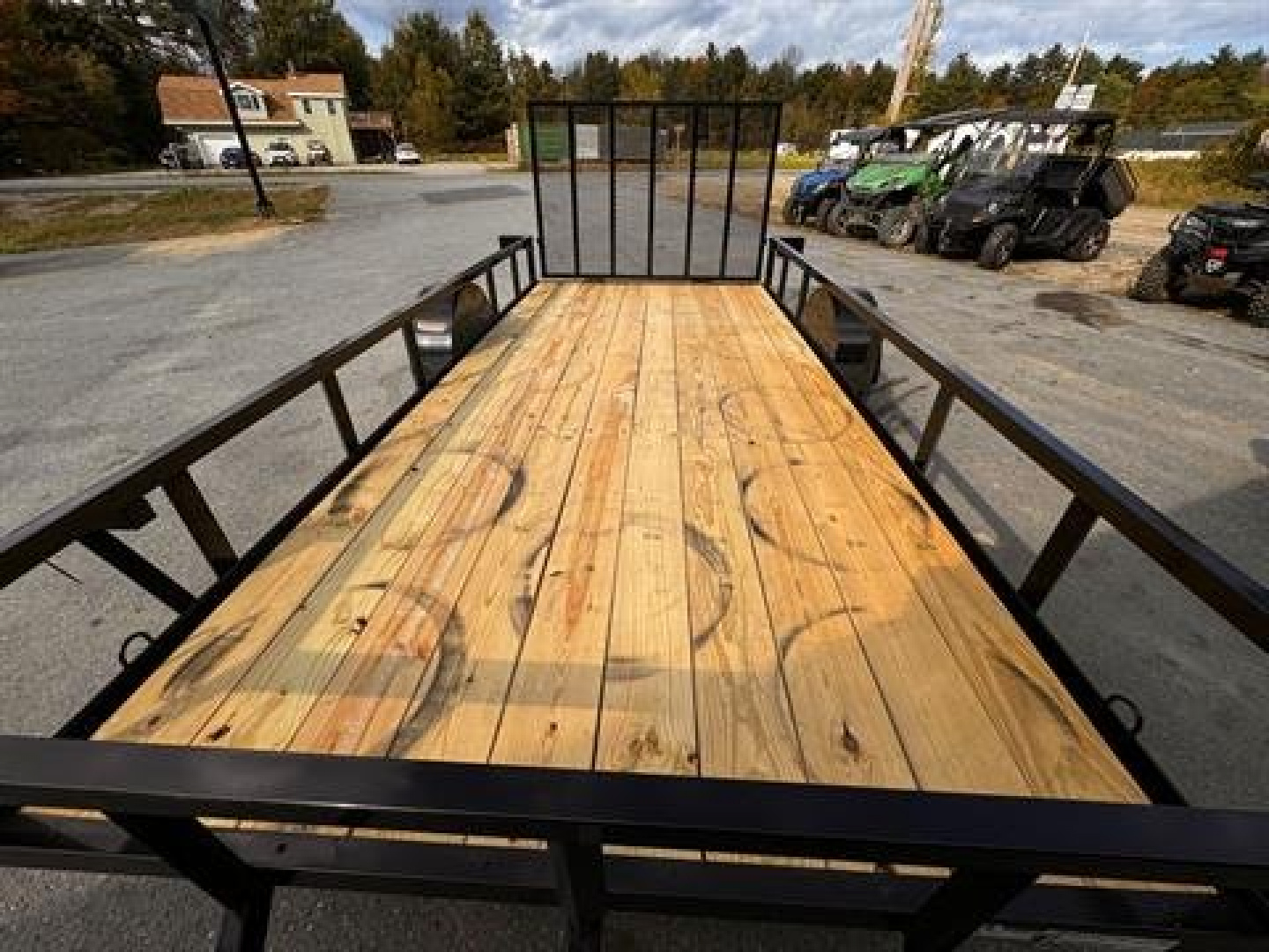 New 2025 Down2Earth 76X14 Utility Trailer Tube Top Powder Coated for Sale