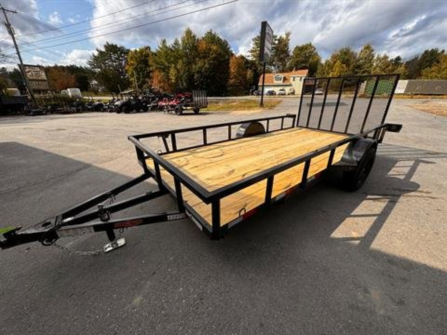New 2025 Down2Earth 76X14 Utility Trailer Tube Top Powder Coated for Sale