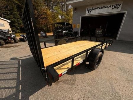 New 2025 Down2Earth 76X14 Utility Trailer Tube Top Powder Coated for Sale