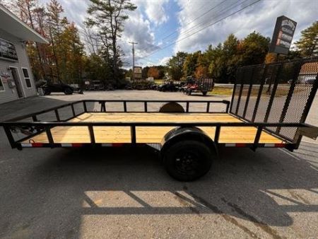 New 2025 Down2Earth 76X14 Utility Trailer Tube Top Powder Coated for Sale