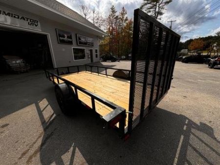 New 2025 Down2Earth 76X14 Utility Trailer Tube Top Powder Coated for Sale