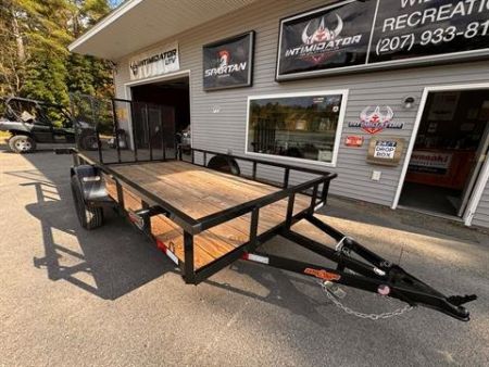 New 2025 Down2Earth 76X12 Tube Top Powder Coated Utility Trailer for Sale