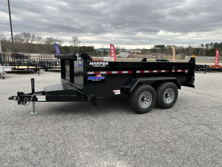 New 2026 HAWKE 7X12 12K TANDEM AXLE DUMP TRAILER 2' WALLS