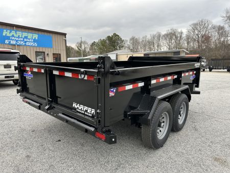 New 2026 HAWKE 7X12 12K TANDEM AXLE DUMP TRAILER 2' WALLS