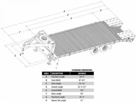 New 2026 EBY 20+4 TRADESMAN GOOSENECK ALUMINUM DECKOVER Trailer w/ 50/50 Fold Flat Ramps