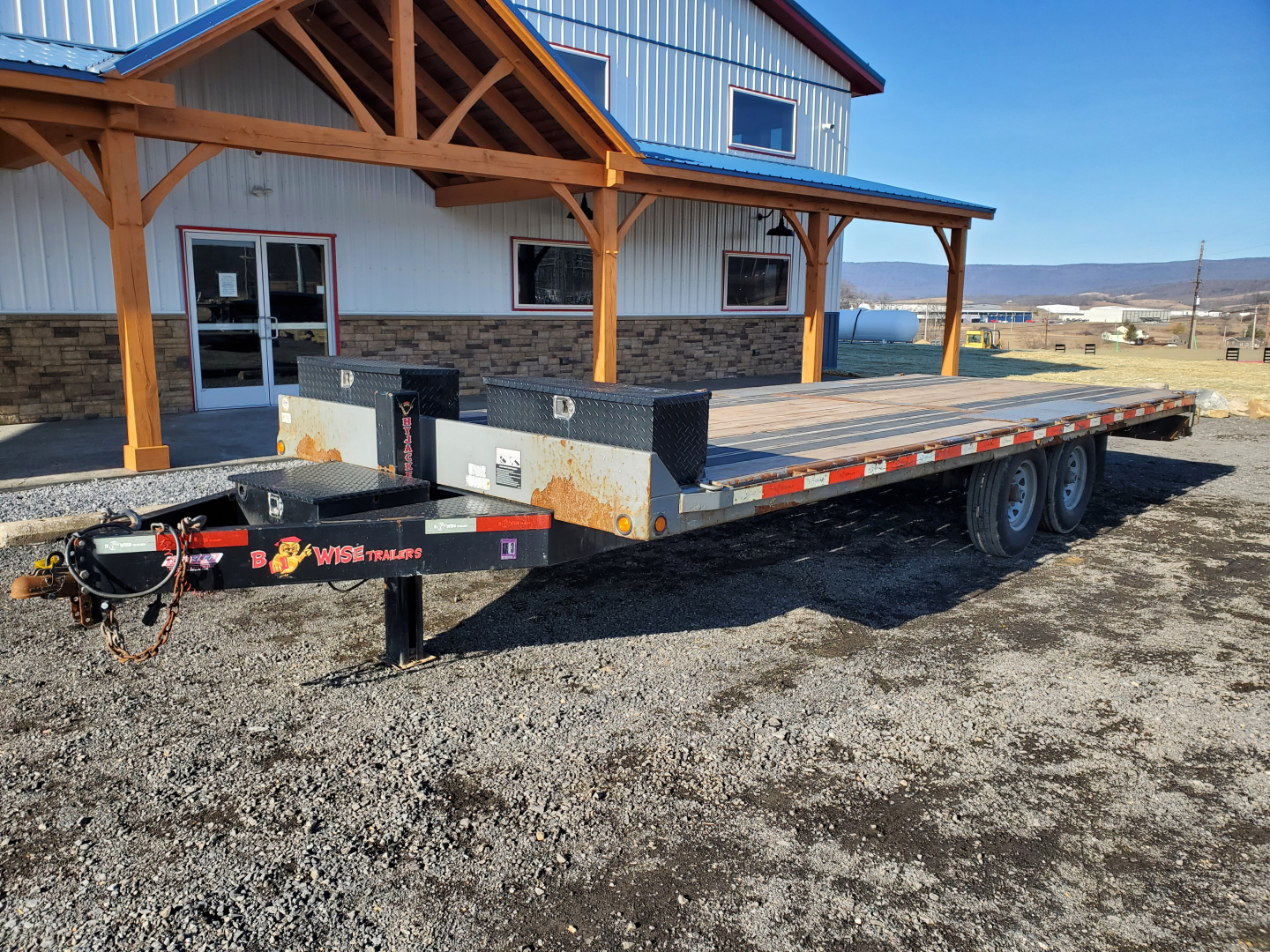 Used 2018 BWISE THD15 Tilt Trailer / 15,400 GVWR / 22'