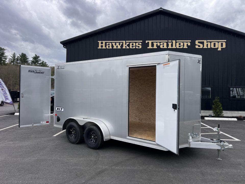 New 2026 High Country 7x14 + 18" V-Nose/ XLT Aluminum trailer /Barn Door/ 7'interior -7000GVW