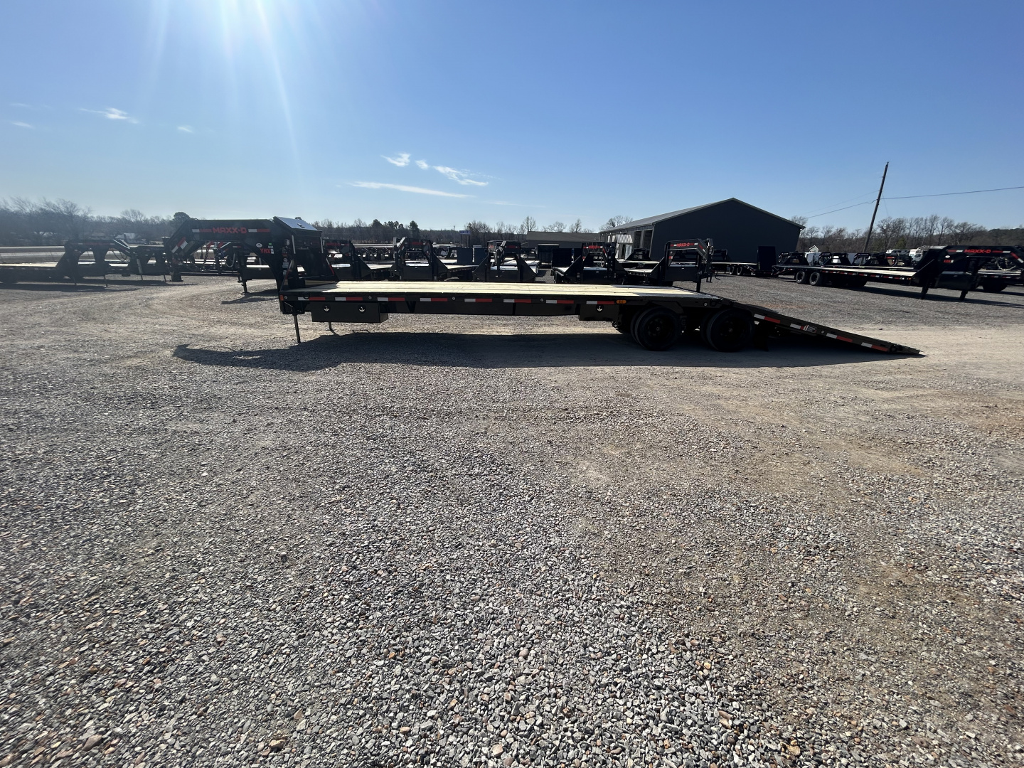 New 2026 MAXXD Hydraulic Dovetail Gooseneck Trailer | 102" x 36' | 40K GVWR