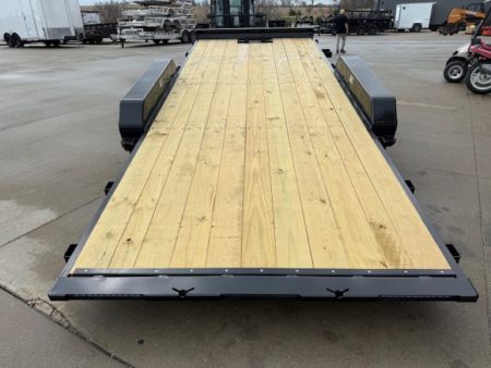 New 2026 H&H Black 82"x18' 7k Manual Tilt Speed Loader Car Hauler Trailer