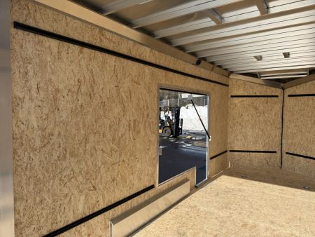 New ATC 7'6"' x 16' + 2' V-Nose Enclosed Cargo Trailer with Ramp Door 7.7K